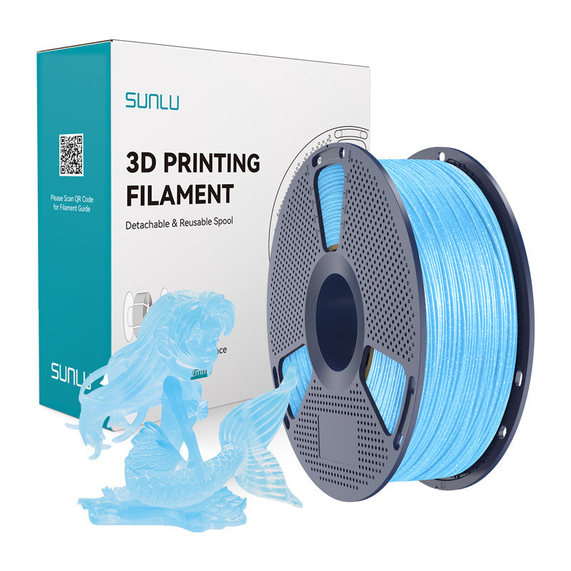 Sunlu PLA Twinkling filament – Shiny Blue, 1,75 mm, 1 kg