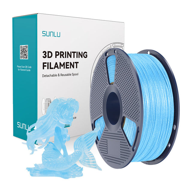 Sunlu PLA Twinkling filament – Shiny Blue, 1,75 mm, 1 kg