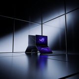 ASUS ROG Zephyrus Duo GX651AX-SR004W – illustreret i brug; layout på billedet er illustrativt