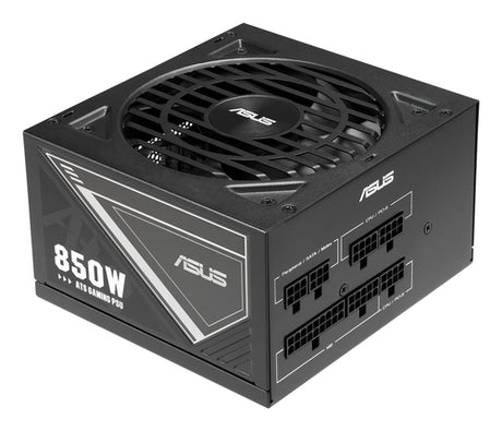 ASUS 850W-ATS Gold – strømforsyning set fra modsat skrå vinkel