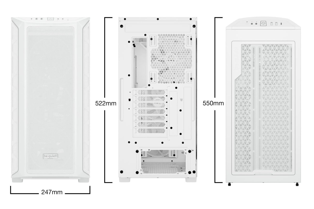 be quiet! SHADOW BASE 800 FX, tower case (white, tempered glass) Be quiet