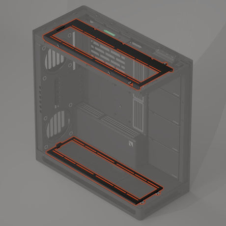 HAVN HS 420 Fan Brackets for 360mm Radiator - Black HAVN