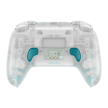 8BitDo Ultimate 2 Wireless 2.4G – Controller – Clear Blue – transparent bagside med ekstra knapper