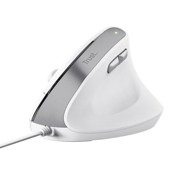 TRUST BAYO II ERGONOMIC MUS- HVID