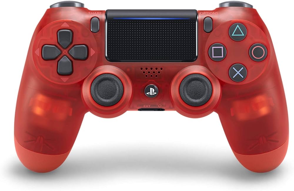 Dualshock Trådløs controller PS4 - Gennemsigtig Rød - OEM Sony