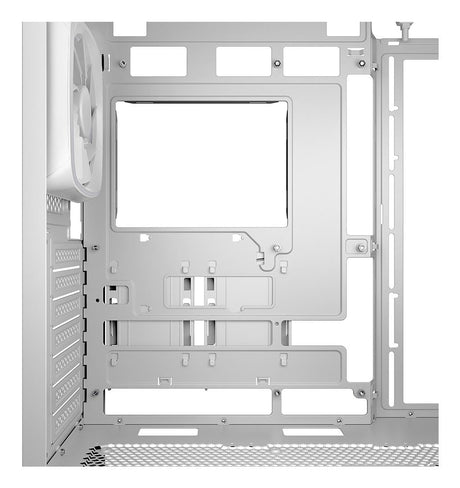 Sharkoon AK5M RGB White Mesh Front Tempered Glass 4x 120mm ARGB PWM Fans USB-C BTF ATX Gaming PC Case Sharkoon