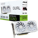 ASUS GeForce RTX 5060 DUAL OC WHITE 8GB, graphics card DLSS 4, 3x DisplayPort, 1x HDMI 2.1 Asus