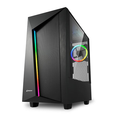 Sharkoon REV100, tower case (black, tempered glass) Sharkoon