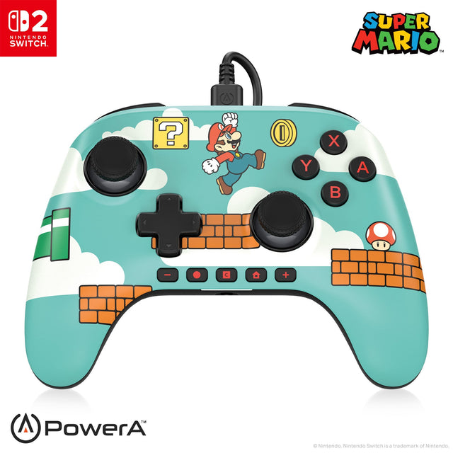 PowerA Advantage Wired Switch 2 Mario Time – Mario Time-controller forfra