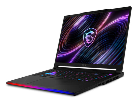 MSI Raider 16 MAX HX B2WJ-071 – åben computer set fra venstre