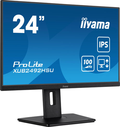 iiyama ProLite XUB2492HSU-B6 24 1920 x 1080 (Full HD) HDMI DisplayPort 100Hz Pivot Skærm Iiyama