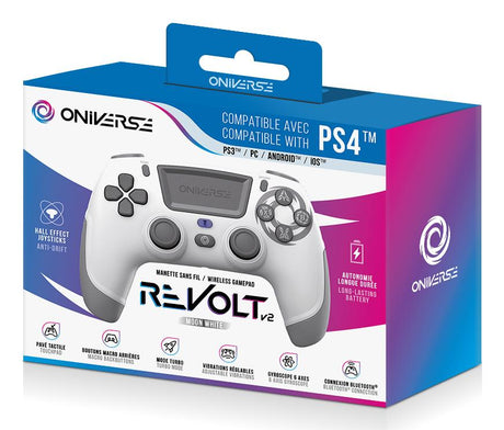 Oniverse - Wireless Controller Revolt V2 BT Wasp - PS4 (Moon White) Geekd