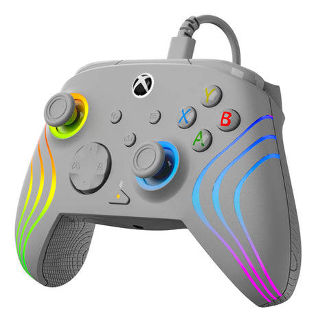 Turtle Beach Afterglow Wave Wired – Xbox/PC, grå – Set skråt fra venstre