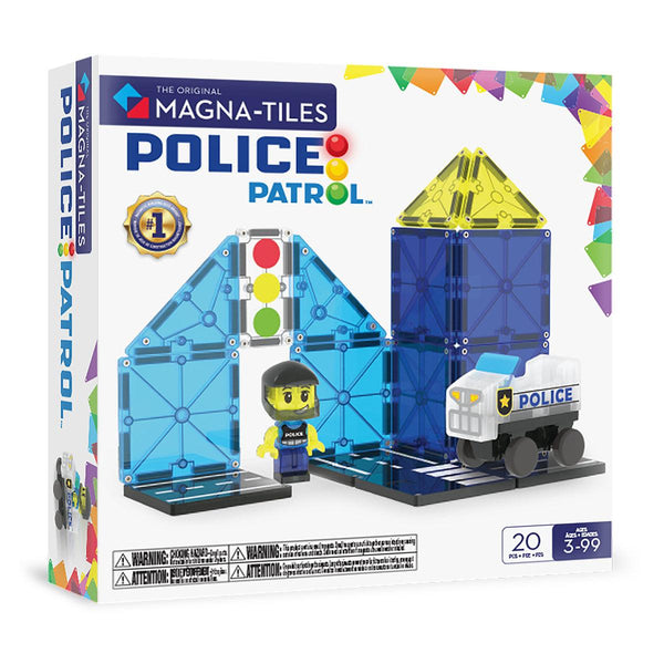 MAGNA-TILES Police Patrol – Magnetisk byggesæt