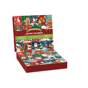 Merry Christmas julekalenderpuslespil – 1.008 brikker – produkt og emballage