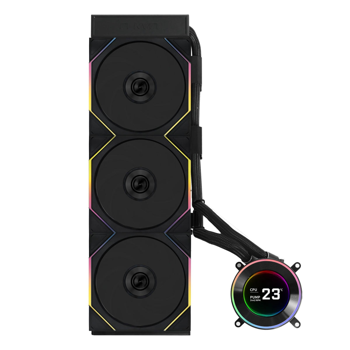 Lian Li Hydroshift II LCD-C, 360TL Wireless, Black [controller included] Lian Li