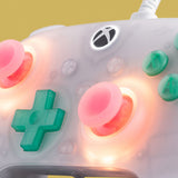8BitDo Ultimate Mini Controller Xbox/PC Hvid – Nærbillede af joystick og knapper