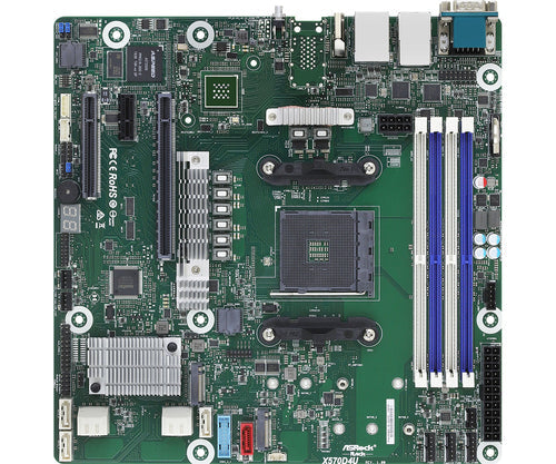 ASRock Rack X570D4U bundkort - AM4, DDR4