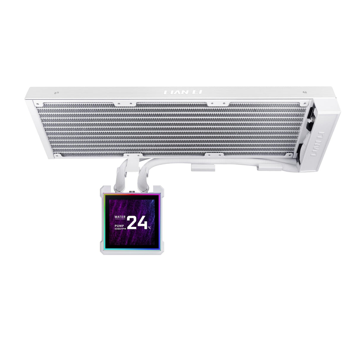 Lian Li Hydroshift II LCD-S, 360N fanless, White Lian Li