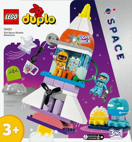 LEGO 10422 DUPLO 3-in-1 space shuttle for many adventures LEGO