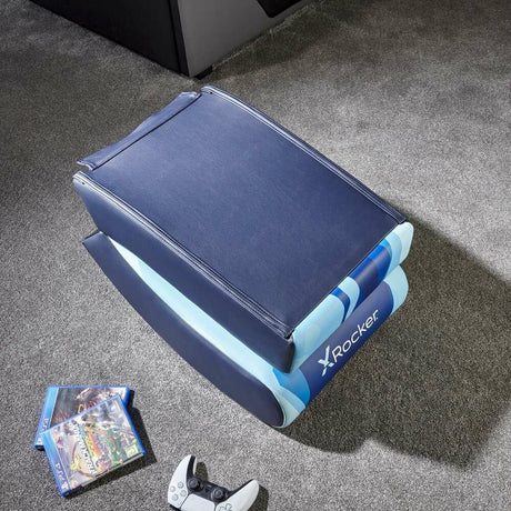 X- Rocker - Video Rocker Gaming Floor Chair - Lava Blue X-Rocker