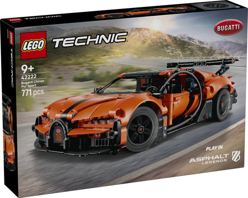 LEGO 42222 Technic Bugatti Chiron Pur Sport Hypercar, construction toy Lego