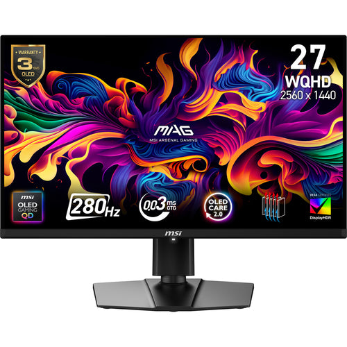 MSI MAG 271QP QD-OLED X28 – 26,5″ gamingskærm, 2560 × 1440, 280 Hz – skærmens egenskaber