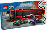 LEGO 60445 City F1 Transporter with RB20 & AMR24 F1 Racing Cars LEGO