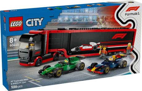 LEGO 60445 City F1 Transporter with RB20 & AMR24 F1 Racing Cars LEGO