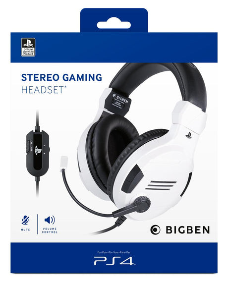 Playstation 4 HW Bigben Stereo Gaming Headset v3 (White) Nacon