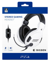 Playstation 4 HW Bigben Stereo Gaming Headset v3 (White) Nacon