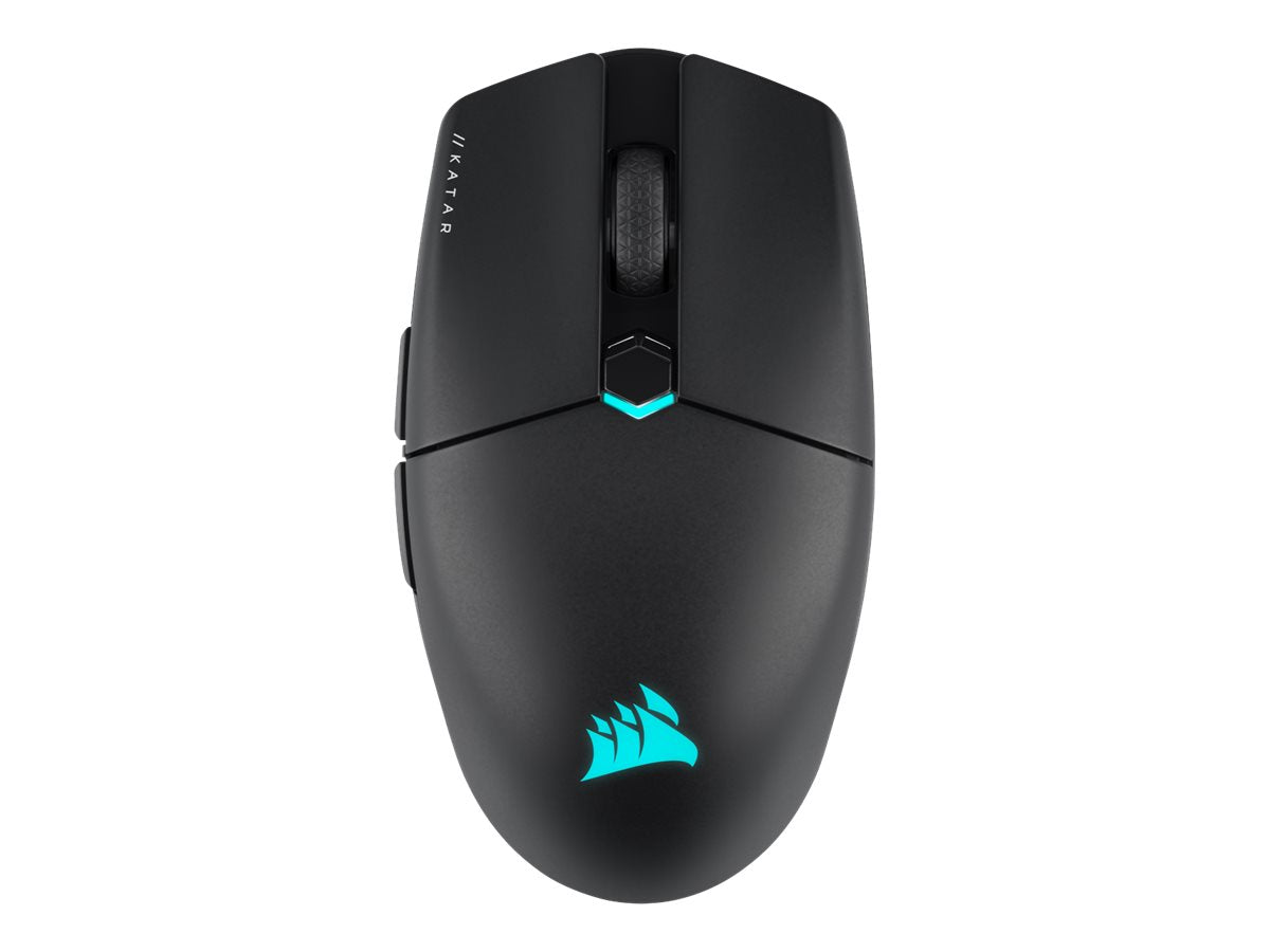 CORSAIR Gaming KATAR ELITE Optisches kabelloses Kabel Schwarz 