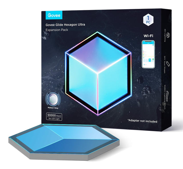 Govee - Glide Hexagon Light Panels Ultra Expansion Pack – 1 Panel for H606AC81 Govee