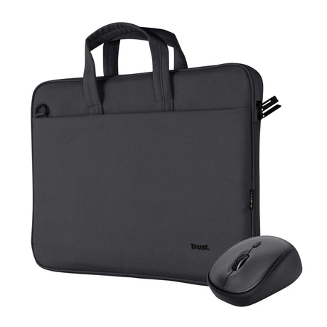 TRUST BOLOGNA BAG AND MOUSE SET - BLACK TRUST