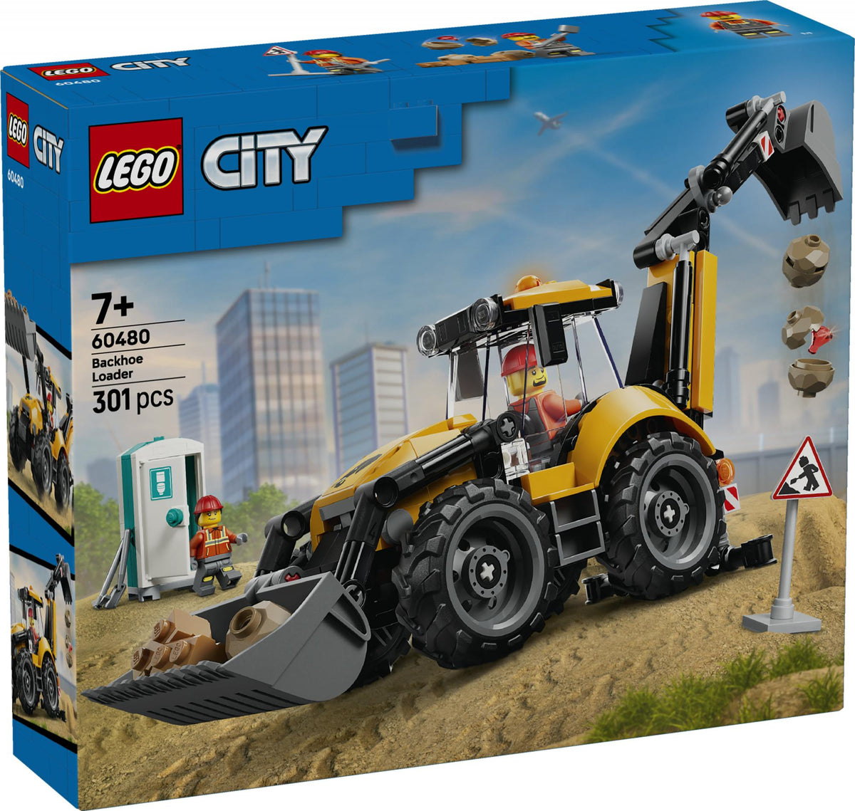 LEGO - LEGO City - Yellow Backhoe Loader (60480) LEGO