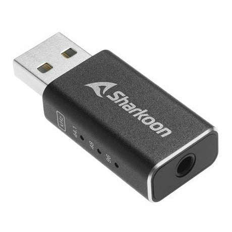Sharkoon Gaming DAC Pro S V3 Black 24-bit 96kHz 250mW 32-300 Ohm USB-A Hi-Res External Sound Card DAC Sharkoon