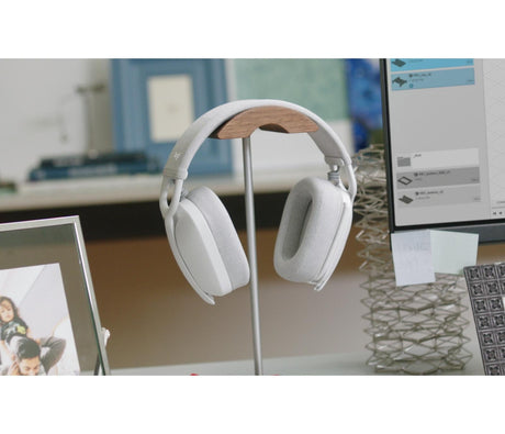 Logitech - Zone Vibe 100 Lightweight Wireless Over Ear Headphones - Noise Canceling Microphone - OFF WHITE