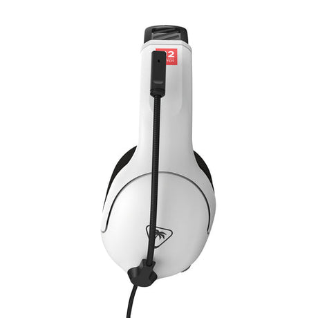 Turtle Beach Airlite Fit – Nintendo Switch 2 – Sort/hvid – ørekop med mikrofon slået op