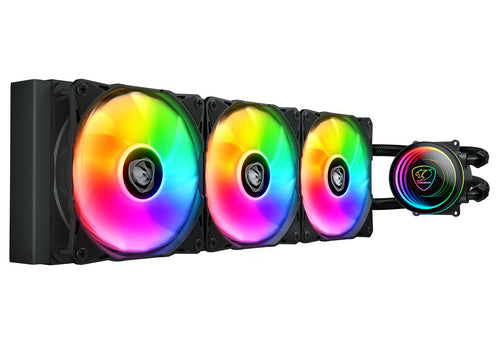 COUGAR Poseidon Elite 360, ARGB, sort AIO-vandkøler – produktdetalje