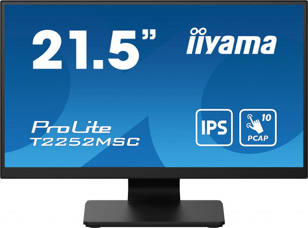 iiyama ProLite T2252MSC-B2 22 1920 x 1080 (Full HD) HDMI DisplayPort 60Hz