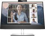 HP E24mv G4 Conferencing Monitor 23.8 1920 x 1080 (Full HD) VGA (HD-15) HDMI DisplayPort 60Hz Pivot Skærm Hewlett-Packard