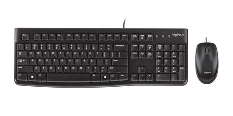 Logitech Desktop MK120 Tastatur og mus-sæt Kabling Nordisk Logitech