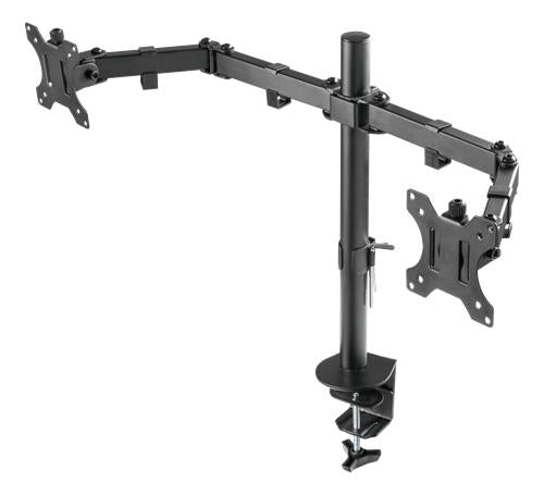 Deltaco – Doppelmonitorarm – 13-32"-Monitore – Schwarz