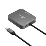 j5create JCD3191-N – 4K60 USB-C-rejseadapter – 10 Gbit/s – adapter skråt ovenfra