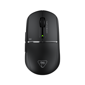 Turtle Beach Burst II Pro – trådløs gamingmus, sort – Sort mus set oppefra på mørk baggrund