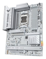 ASUS TUF Gaming B850-PRO WIFI7 W NEO – bundkort set skråt fra højre