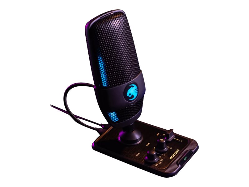 ROCCAT Taschenlampen-Mikrofonkabel Whisper Stereo Niere Schwarz 