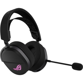 ASUS ROG Pelta – sort headset med mikrofon set skråt forfra