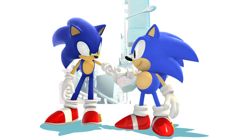Sonic X Shadow Generations Switch 2 Game-Key Card – Sonic-figurer i spilillustration