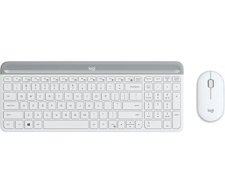 LOGITECH Slim Wireless Keyboard and Mouse Combo MK470 - OFFWHITE - NORDIC